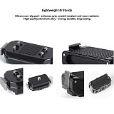 L-Shaped Magnetic Adapter Bracket, Horizontal & Vertical Shooting Extension Mount Compatible with DJI Osmo Action 5 Pro/4/3, Insta360 X5/X4/X3, Ace Pro & GO Series Action Cameras