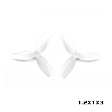 HQProp Ultralight 1.2x1x3(31MM) -1MM 2CW 2CCW 3-Blade PC Propeller 1mm Shaft for FPV Racing Drone