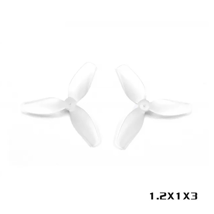 HQProp Ultralight 1.2x1x3(31MM) -1MM 2CW 2CCW 3-Blade PC Propeller 1mm Shaft for FPV Racing Drone