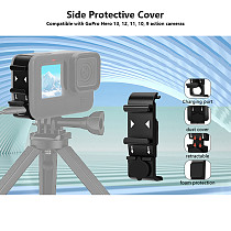 Battery Cover Bracket Mount with Cold Shoe Extension Compatible with GoPro Hero 9 to 13 Action Camera