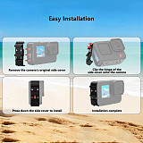 Battery Cover Bracket Mount with Cold Shoe Extension Compatible with GoPro Hero 9 to 13 Action Camera