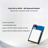 Hi-Link Dual Band WiFi 6 + BLE 5.4 Low Power Module, UART to Wireless Test Kit with AT Command & Transparent Transmission Mode