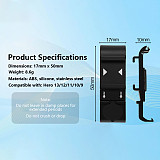 Battery Cover Bracket Mount with Cold Shoe Extension Compatible with GoPro Hero 9 to 13 Action Camera