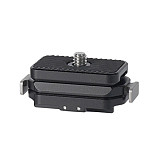 L-Shaped Magnetic Adapter Bracket, Horizontal & Vertical Shooting Extension Mount Compatible with DJI Osmo Action 5 Pro/4/3, Insta360 X5/X4/X3, Ace Pro & GO Series Action Cameras