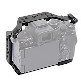 Aluminum Alloy Camera Cage Compatible with Sony A7II A7RII A7S II A72 Series Mirrorless DSLR Camera Protective Camera Frame for Sony A7 Mark II Series Mirrorless Camera