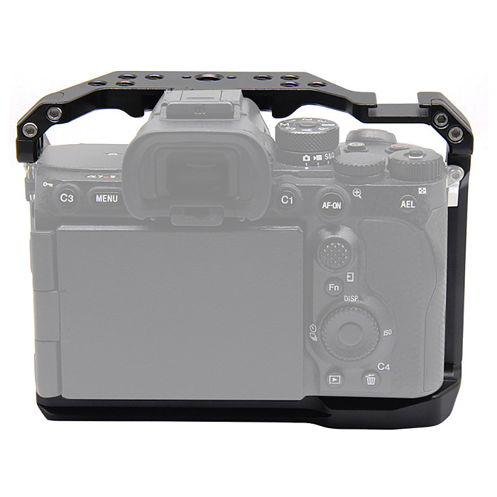 Aluminum Alloy Camera Cage Compatible with Sony A7II A7RII A7S II A72 Series Mirrorless DSLR Camera Protective Camera Frame for Sony A7 Mark II Series Mirrorless Camera