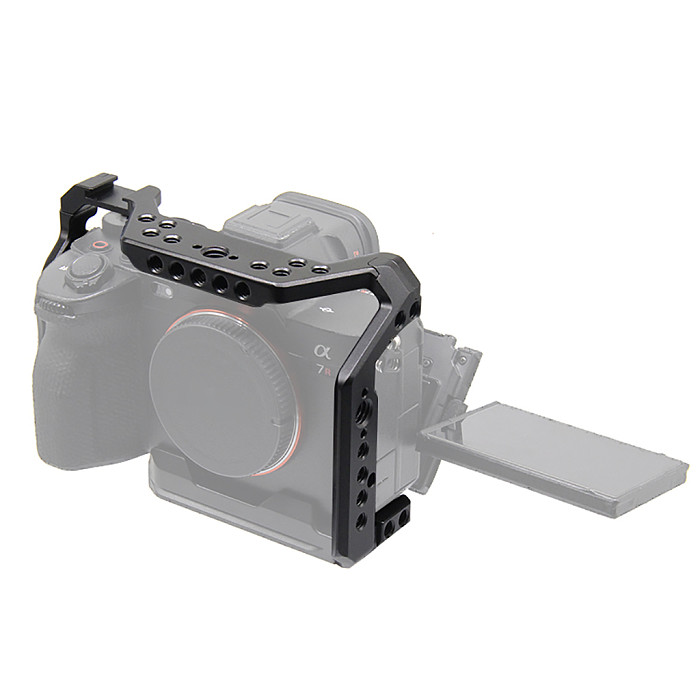 Aluminum Alloy Camera Cage Compatible with Sony A7II A7RII A7S II A72 Series Mirrorless DSLR Camera Protective Camera Frame for Sony A7 Mark II Series Mirrorless Camera
