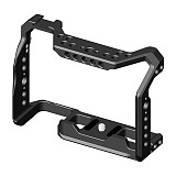 Aluminum Alloy Camera Cage Compatible with Sony A7II A7RII A7S II A72 Series Mirrorless DSLR Camera Protective Camera Frame for Sony A7 Mark II Series Mirrorless Camera
