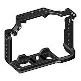 Aluminum Alloy Camera Cage Compatible with Sony A7II A7RII A7S II A72 Series Mirrorless DSLR Camera Protective Camera Frame for Sony A7 Mark II Series Mirrorless Camera