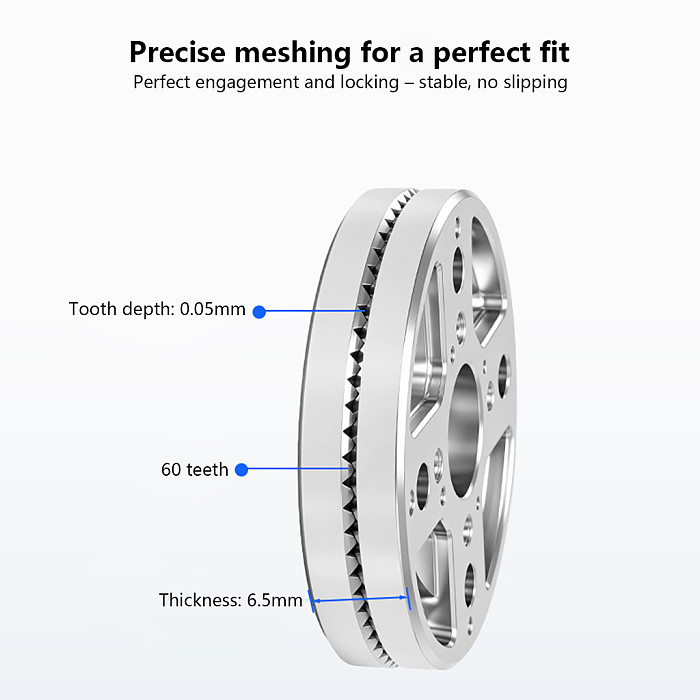 32mm Stainless Steel ARRI Gear Connector, ARRI Standard Gear Extension Adapter for DSLR Mirrorless Camera Photography Videography Handle Accessories