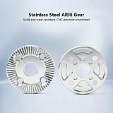 32mm Stainless Steel ARRI Gear Connector, ARRI Standard Gear Extension Adapter for DSLR Mirrorless Camera Photography Videography Handle Accessories