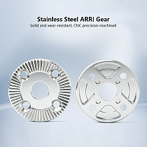 32mm Stainless Steel ARRI Gear Connector, ARRI Standard Gear Extension Adapter for DSLR Mirrorless Camera Photography Videography Handle Accessories