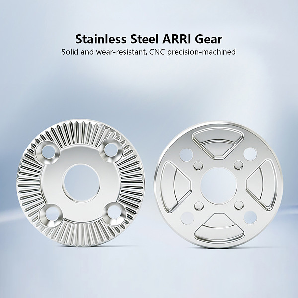 32mm Stainless Steel ARRI Gear Connector, ARRI Standard Gear Extension Adapter for DSLR Mirrorless Camera Photography Videography Handle Accessories