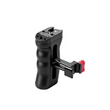 NATO Rail Quick Release Camera Side Handle Hand Grip with Top Carry Handle, Cold Shoe Expansion Bracket, Compatible with DJI Gimbal Stabilizer DSLR Mirrorless Camera 