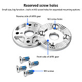 32mm Stainless Steel ARRI Gear Connector, ARRI Standard Gear Extension Adapter for DSLR Mirrorless Camera Photography Videography Handle Accessories