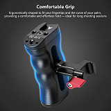 NATO Rail Quick Release Camera Side Handle Hand Grip with Top Carry Handle, Cold Shoe Expansion Bracket, Compatible with DJI Gimbal Stabilizer DSLR Mirrorless Camera 