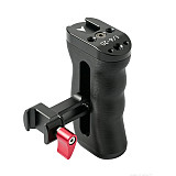 NATO Rail Quick Release Camera Side Handle Hand Grip with Top Carry Handle, Cold Shoe Expansion Bracket, Compatible with DJI Gimbal Stabilizer DSLR Mirrorless Camera 