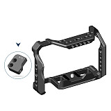 Aluminum Alloy Camera Cage Compatible with Sony A7II A7RII A7S II A72 Series Mirrorless DSLR Camera Protective Camera Frame for Sony A7 Mark II Series Mirrorless Camera