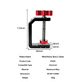 Metal Crab C-Clamp U Shape Mount Phone Clip, Magic Arm Universal Extension Bracket for Cell Phone Photography Vlog Shooting