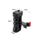 NATO Rail Quick Release Camera Side Handle Hand Grip with Top Carry Handle, Cold Shoe Expansion Bracket, Compatible with DJI Gimbal Stabilizer DSLR Mirrorless Camera 