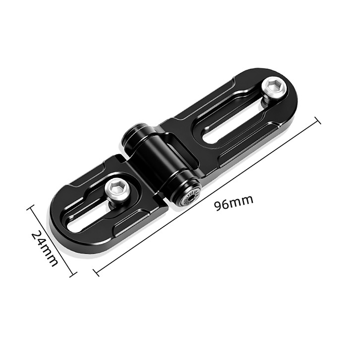 Foldable Mini L-Shaped Quick Release Plate Mount Base for Video Transmitter Monitor, 1/4 Inch Screw with Arri Locating Pin Photography Accessory