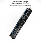 Universal Camera Top Hand Grip Handle with Cold Shoe Interface Compatible with DSLR & Mirrorless Camera Cage Rigs Multi-Port Expansion with multiple 1/4 3/8 Screw Hole