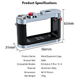Aluminum Alloy Metal Camera Cage Frame Protective Housing, Anti-Drop Frame Case Compatible with DJI Action 5 Pro / 4 / 3 Action Cameras