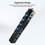 Universal Camera Top Hand Grip Handle with Cold Shoe Interface Compatible with DSLR & Mirrorless Camera Cage Rigs Multi-Port Expansion with multiple 1/4 3/8 Screw Hole