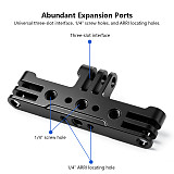 Universal 3-Prong Tripod Mount Adapter Multi-Camera Live Streaming Bracket, Compatible with GoPro & DJI Action Series Action Cameras