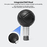 Rubber Wrapped Swivel Ball Head Car Phone Extension Mount Base with 1/4  3/8  Thread Screw Holes Camera Photography Accessory