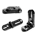 Foldable Mini L-Shaped Quick Release Plate Mount Base for Video Transmitter Monitor, 1/4 Inch Screw with Arri Locating Pin Photography Accessory