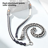 Vintage Braided Camera Strap Quick Release Buckle, Adjustable Extended Crossbody Neck Strap, Detachable Wrist Lanyard for Mirrorless & DSLR Cameras