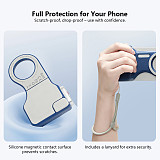 MagSafe-Compatible Magnetic Bluetooth Phone Photography Handle, Wireless Selfie Shooting Controller with Fill Light & Zoom Adjustment, Multi-Purpose Phone Camera Grip
