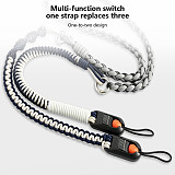 Vintage Braided Camera Strap Quick Release Buckle, Adjustable Extended Crossbody Neck Strap, Detachable Wrist Lanyard for Mirrorless & DSLR Cameras