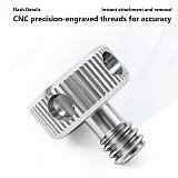 1/4 Inch Stainless Steel Knurled Camera Screw, Hand Tightening Fastening Screw for DSLR Camera Cage Side Handle Tripod Gimbal Mount Accessories