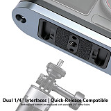 Aluminum Alloy Metal Camera Cage Frame Protective Housing, Anti-Drop Frame Case Compatible with DJI Action 5 Pro / 4 / 3 Action Cameras