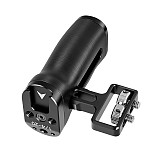 Universal Left & Right Camera Side Hand Grip with 1/4 Inch Screw Hole, Multi-Functional Top Handle Cold Shoe Extension Mount for DSLR Mirrorless Camera Cage