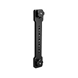 Metal Horizontal Cross Bar with Arri Locating Bracket, Dual Position Handheld Support Fit for DJI Pocket 3, Smartphone, DSLR & Mirrorless Cameras