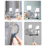 Metal Horizontal Cross Bar with Arri Locating Bracket, Dual Position Handheld Support Fit for DJI Pocket 3, Smartphone, DSLR & Mirrorless Cameras