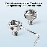 1/4 Inch Stainless Steel Knurled Camera Screw, Hand Tightening Fastening Screw for DSLR Camera Cage Side Handle Tripod Gimbal Mount Accessories
