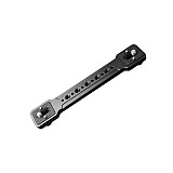 Metal Horizontal Cross Bar with Arri Locating Bracket, Dual Position Handheld Support Fit for DJI Pocket 3, Smartphone, DSLR & Mirrorless Cameras