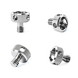 1/4 Inch Stainless Steel Knurled Camera Screw, Hand Tightening Fastening Screw for DSLR Camera Cage Side Handle Tripod Gimbal Mount Accessories