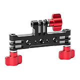 Universal 3-Prong Tripod Mount Adapter Multi-Camera Live Streaming Bracket, Compatible with GoPro & DJI Action Series Action Cameras