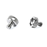 1/4 Inch Stainless Steel Knurled Camera Screw, Hand Tightening Fastening Screw for DSLR Camera Cage Side Handle Tripod Gimbal Mount Accessories