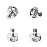 1/4 Inch Stainless Steel Knurled Camera Screw, Hand Tightening Fastening Screw for DSLR Camera Cage Side Handle Tripod Gimbal Mount Accessories