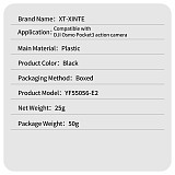 XT-XINTE Magnetic Fill Light for DJI Osmo Pocket 3 Pocket 4, Portable Vlog Video Light Brightness Levels Adjustable, Type-C Fast Charging Mini Pocket Camera Lighting Accessory