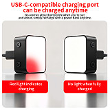 XT-XINTE Magnetic Fill Light for DJI Osmo Pocket 3 Pocket 4, Portable Vlog Video Light Brightness Levels Adjustable, Type-C Fast Charging Mini Pocket Camera Lighting Accessory