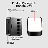 XT-XINTE Magnetic Fill Light for DJI Osmo Pocket 3 Pocket 4, Portable Vlog Video Light Brightness Levels Adjustable, Type-C Fast Charging Mini Pocket Camera Lighting Accessory