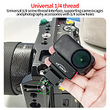 XT-XINTE Rechargeable 1/4 Screw Multi-Angle Adjustable Double-Sided Magnetic Quick Release Mount, Dual Side Magnetic Quick Detach Bracket for DJI Nano Action Camera