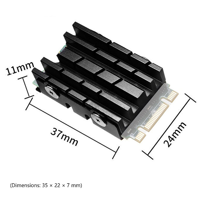SR2108 M.2 2242 NVMe SSD Heatsink Solid State Drive Cooling Heat Sink Radiator